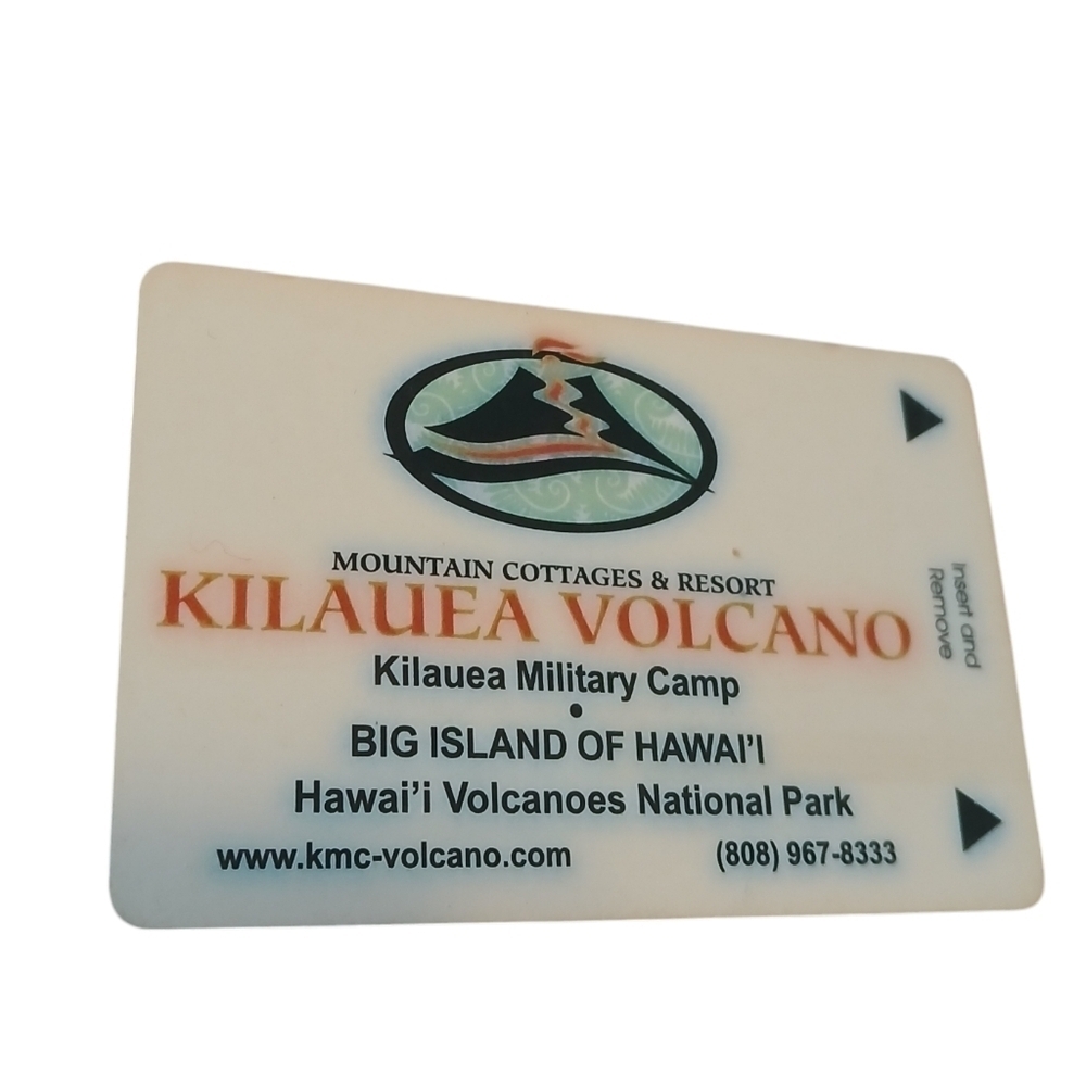 Kilauea Volcano Mountain Cottages and Resort Military Camp Key Card Rewards